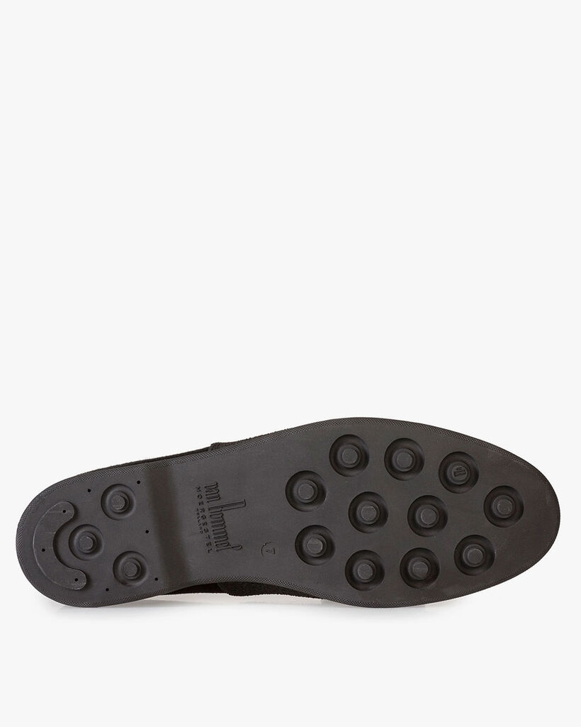 Mid-high suede leather lace boot