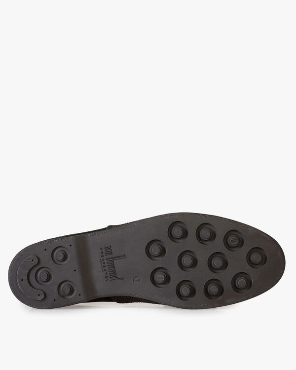 Mid-high suede leather lace boot