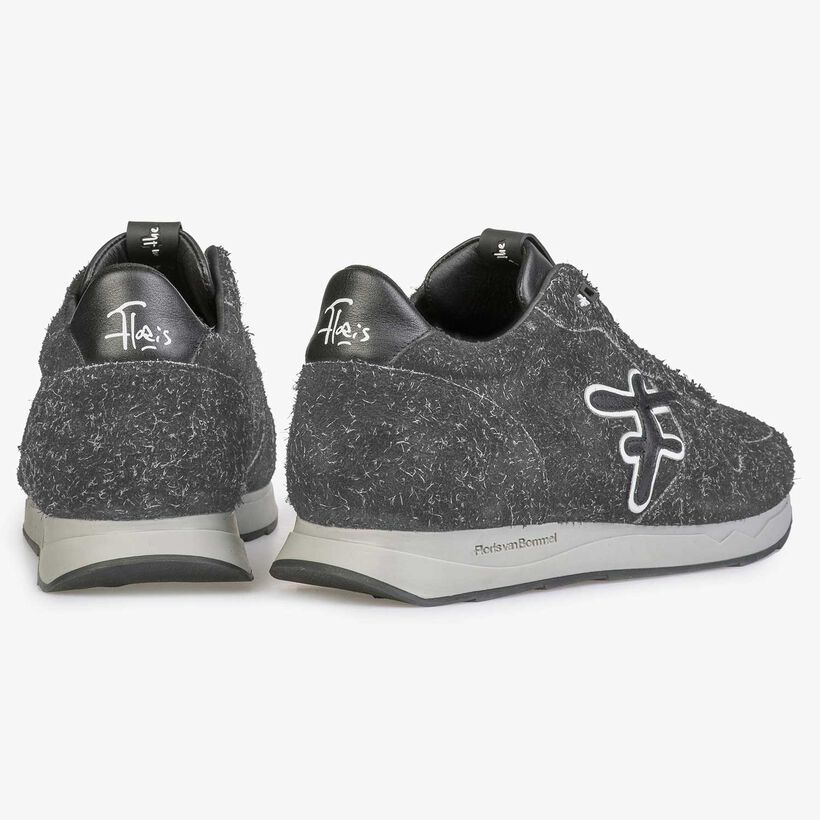Leather sneaker with F-logo