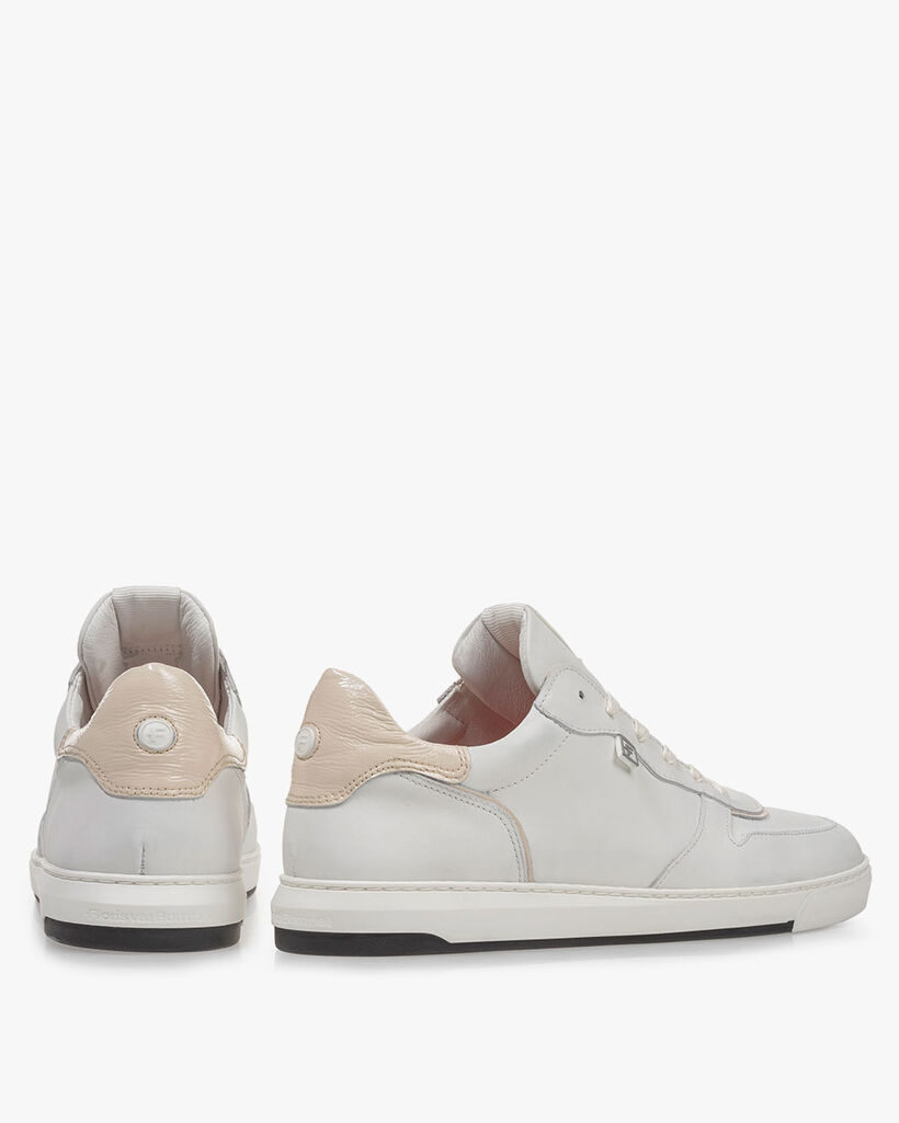 Sneaker calf leather white