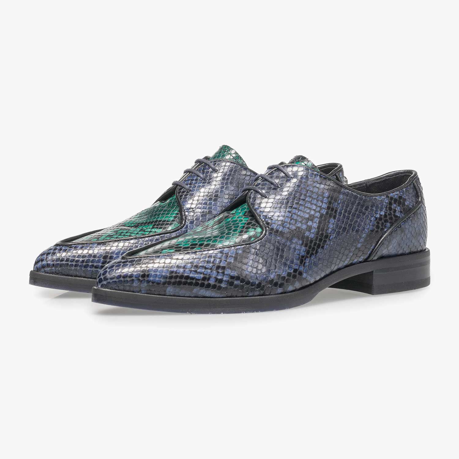 Blue snake shoes cheap