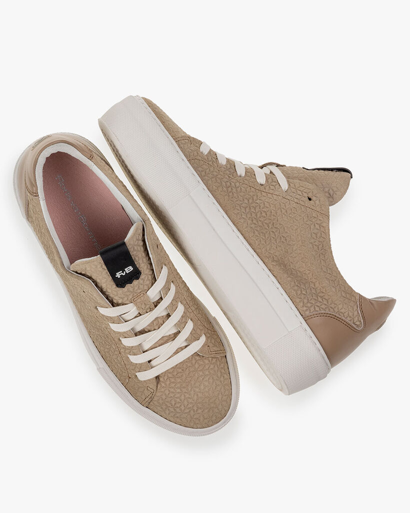 Sneaker suede taupe