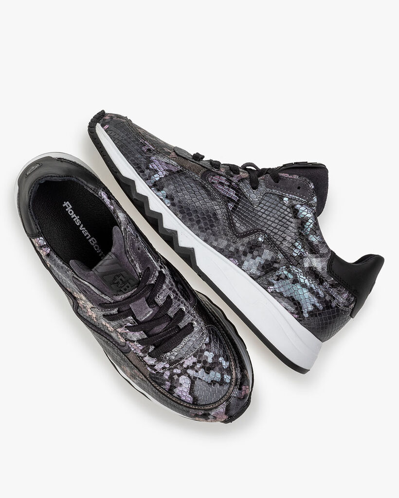 Nineti reptile print dark grey