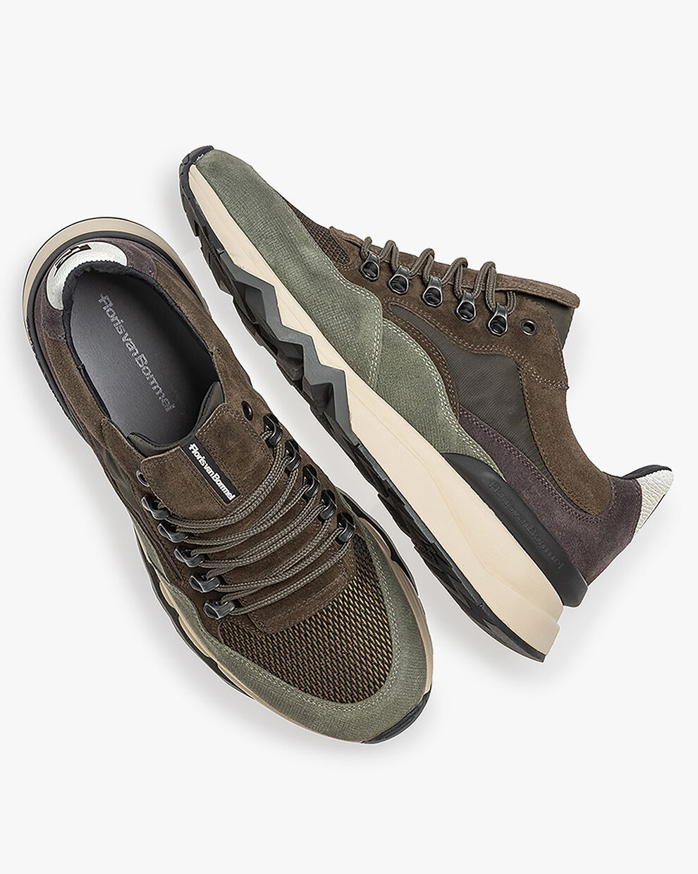 Men s sneakers De Zager 01.19 Dark green Floris van Bommel