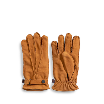 Gloves suede cognac