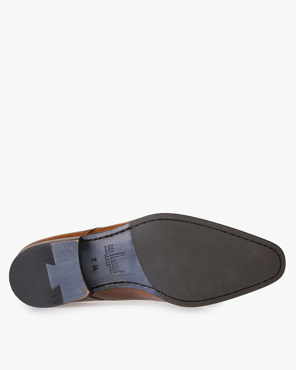 Calf leather lace shoe cognac