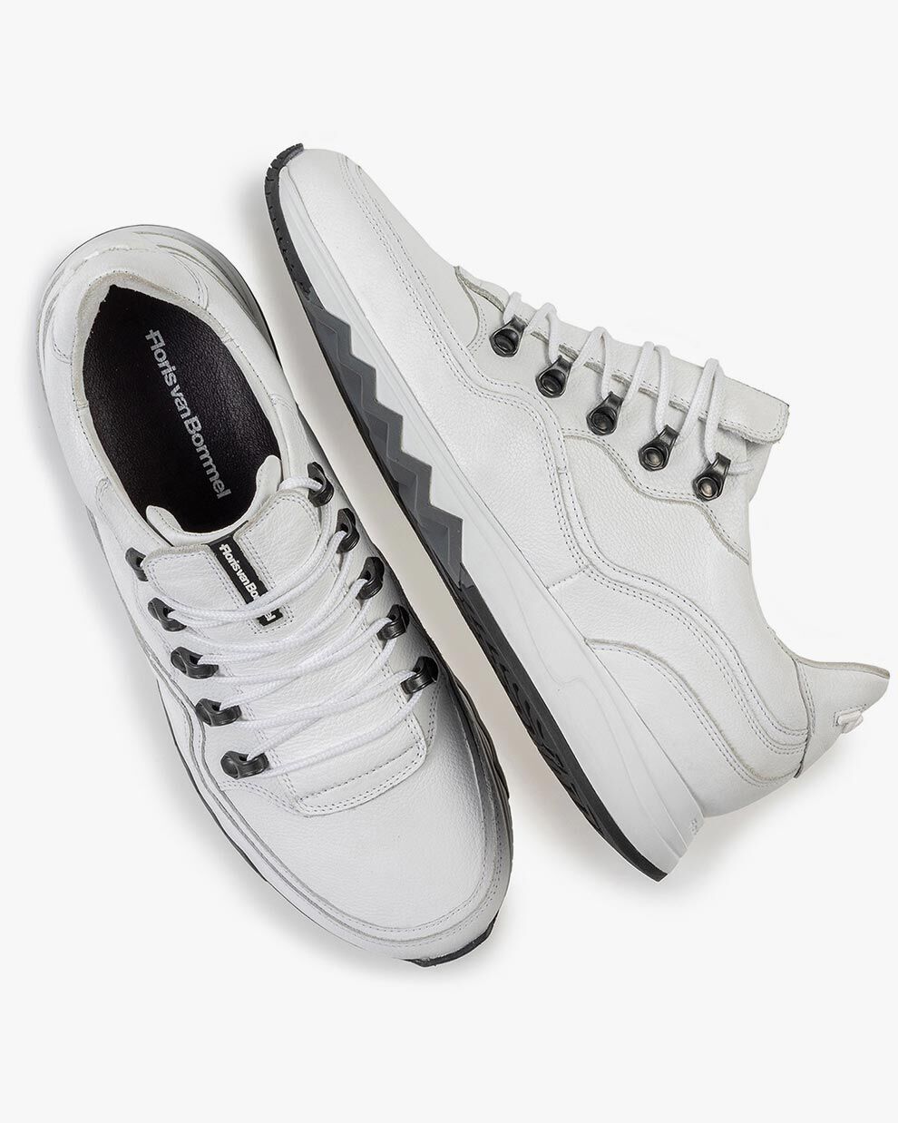 White leather sneaker 16393/14 | Floris van Bommel Official®
