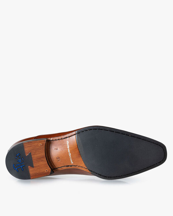 Lace shoe calf leather cognac