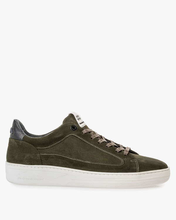 Sneaker suede leather green