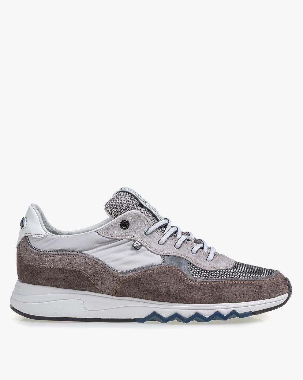 Nineti suede leather grey 16392 01 Floris van Bommel Official