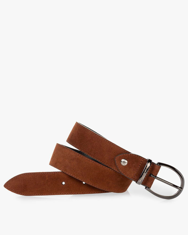 Belt suede cognac