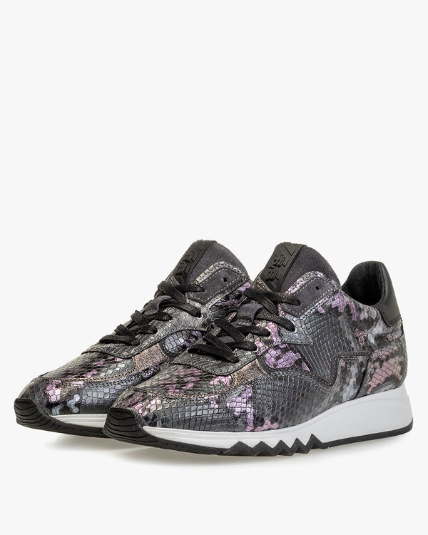 Nineti reptile print dark grey