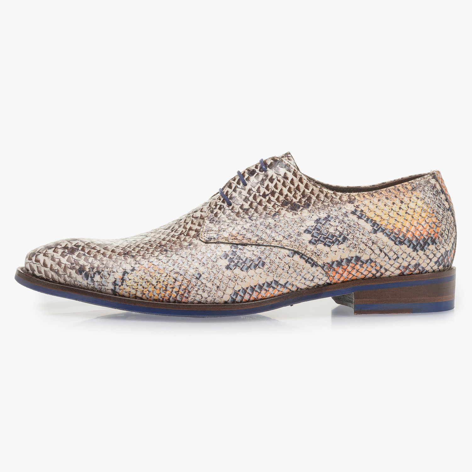 Premium orange leather lace shoe 18224 02 Floris van Bommel