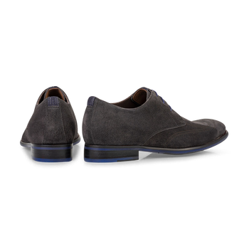 Lace shoe suede dark grey
