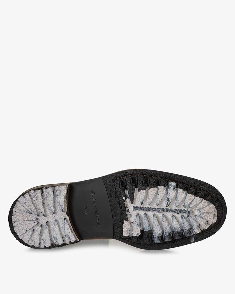 Lace boot suede sand-coloured