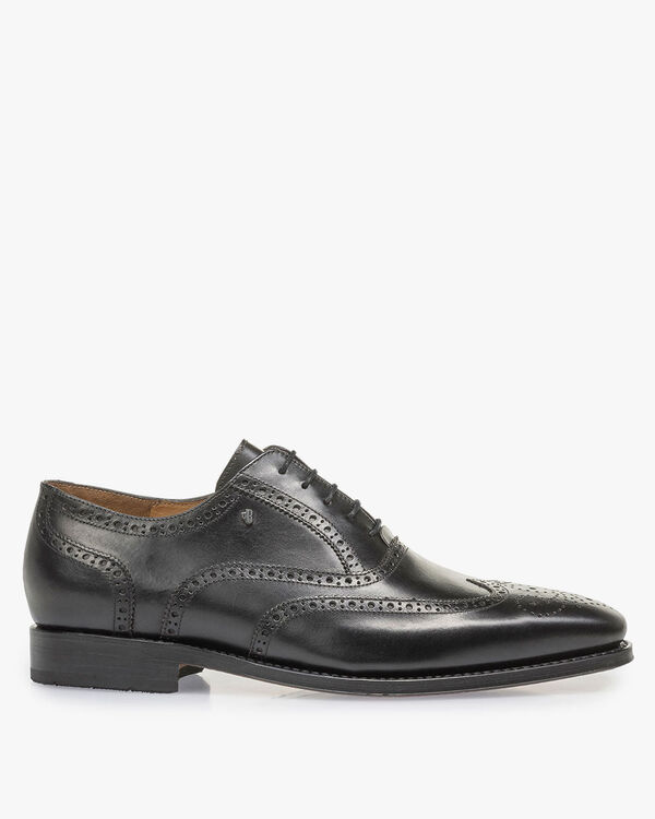 Black calf leather brogue