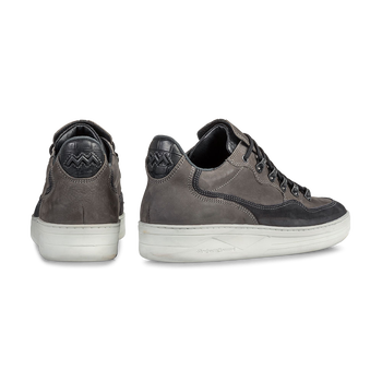 Sneaker nubuck leather dark grey