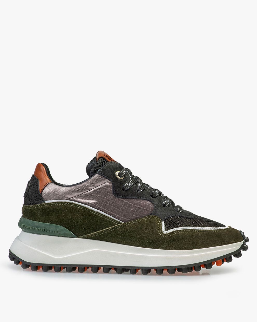 Noppi sneaker suede green SFM-10060-51-01 | Floris van Bommel®