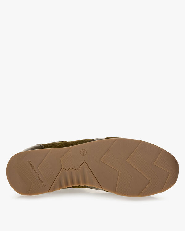 Sneaker suede dark green