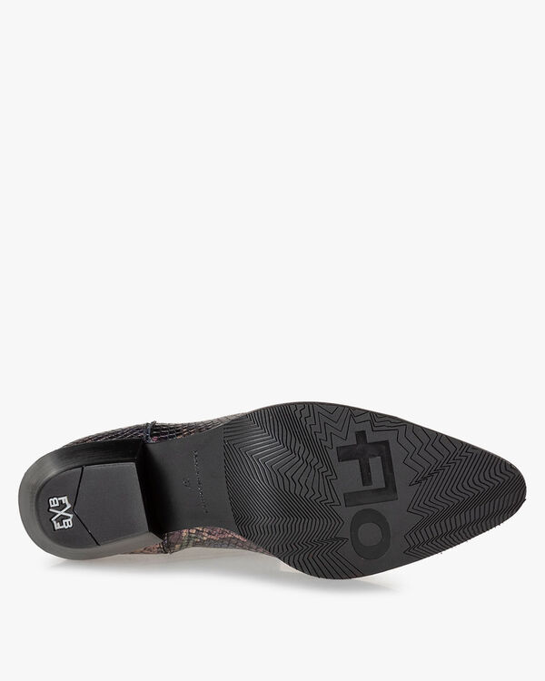 Chelsea boot metallic print pink