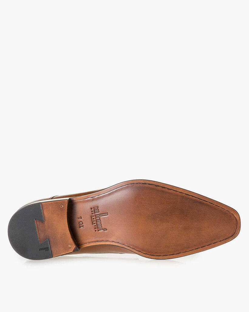 Lace shoe calf leather cognac