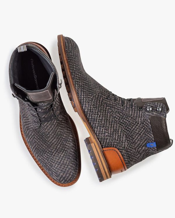 Crepi boot grey with print