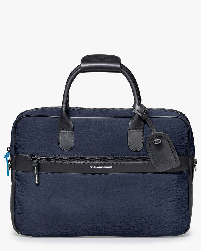 Office sleeve textile blue