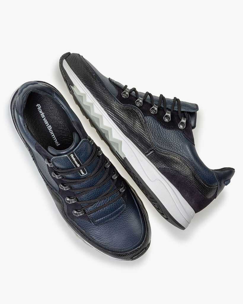 Sneaker leather blue
