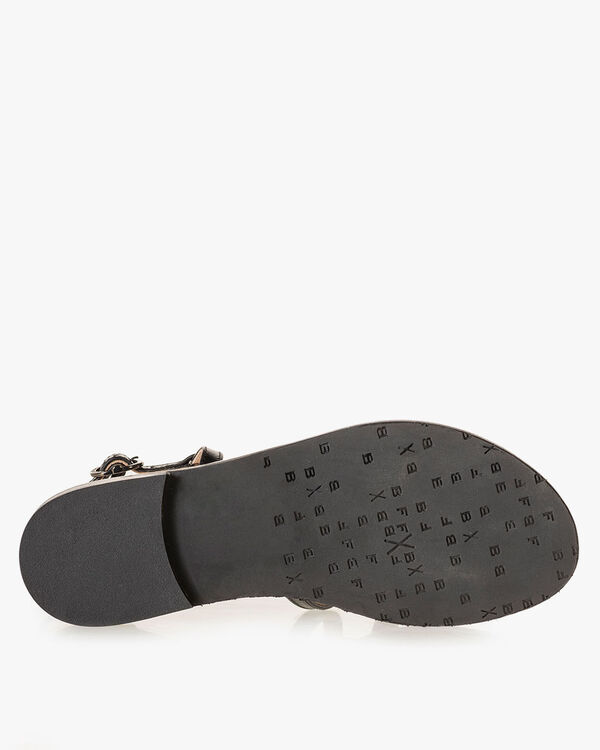 Sandal calf leather black