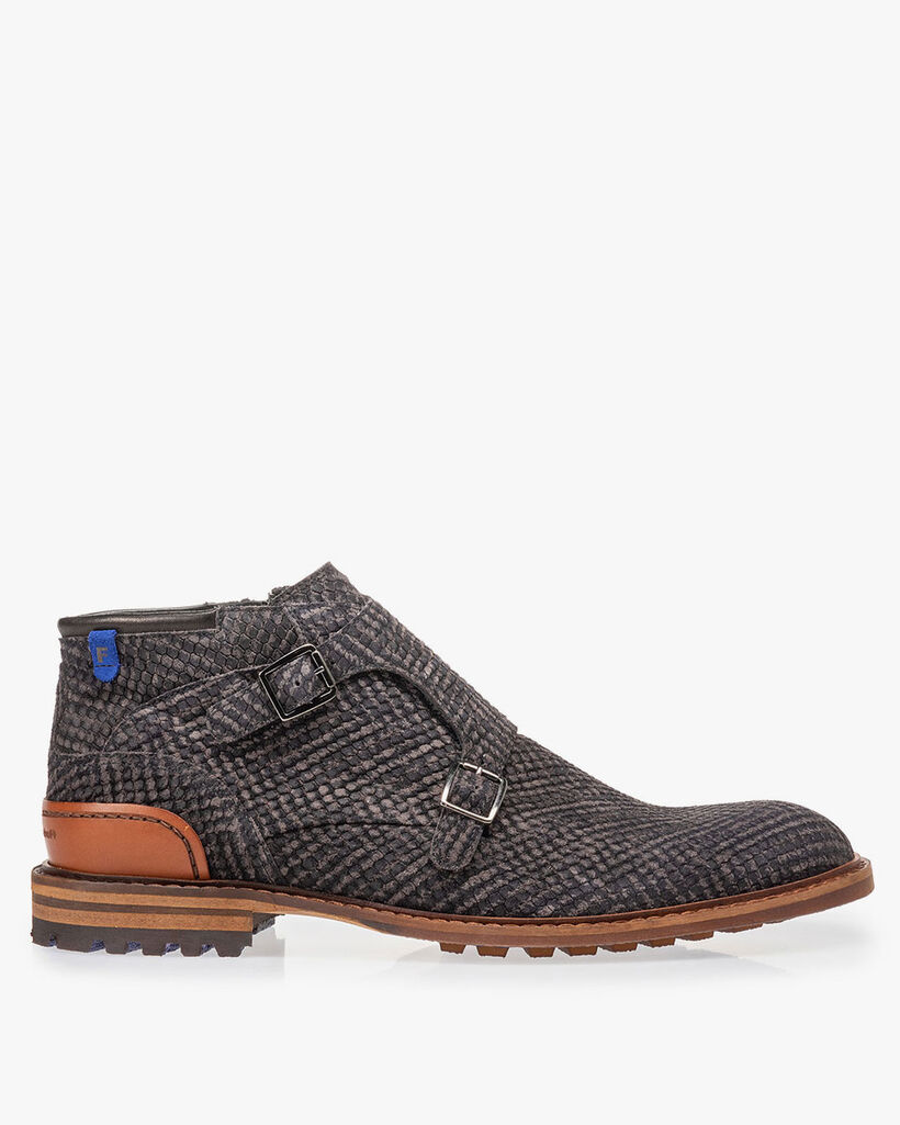 Boot grey with buckle