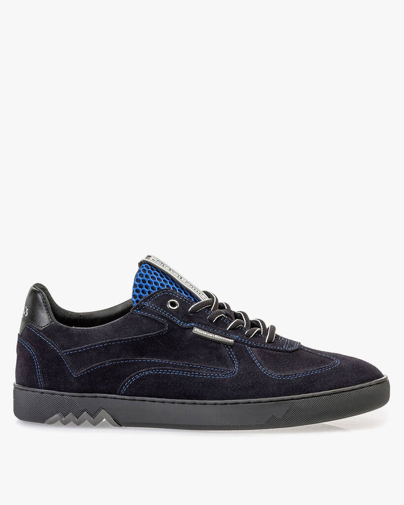 Sneaker suede leather dark blue