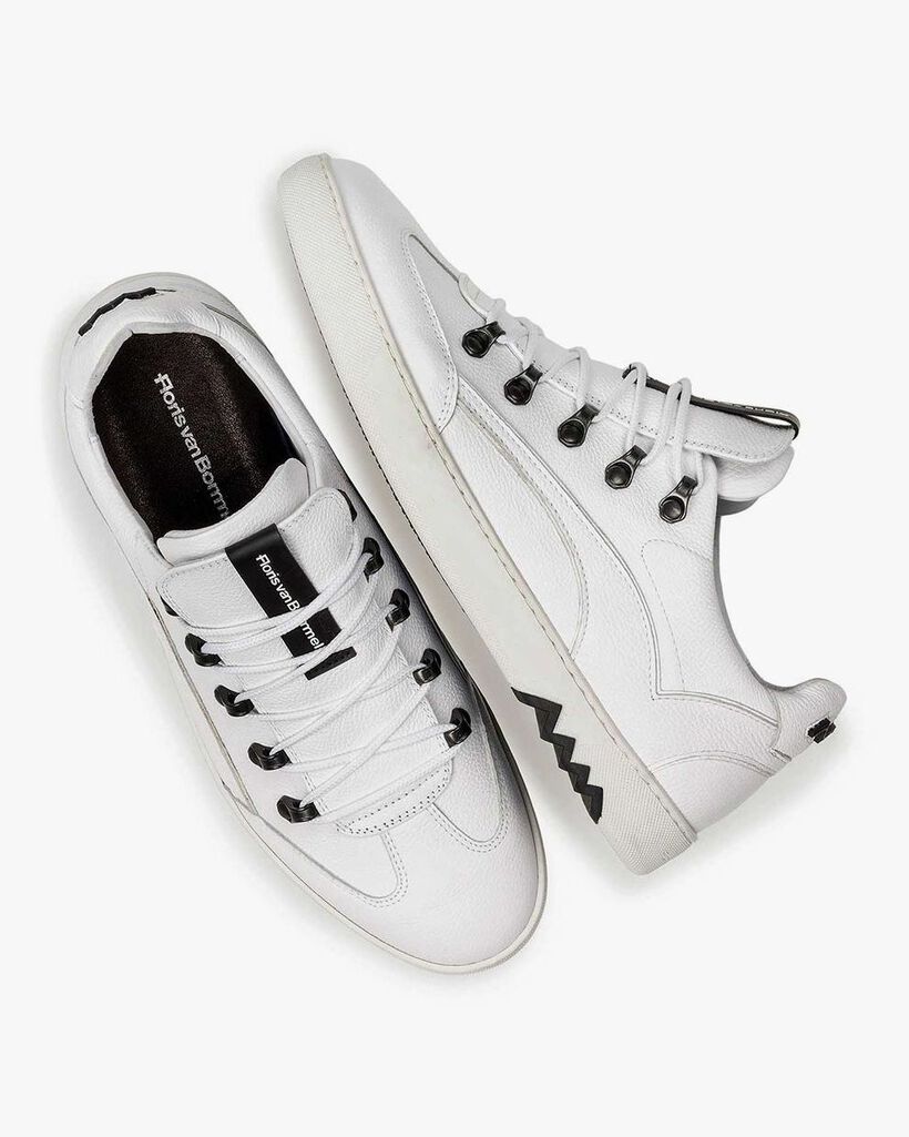 White leather sneaker