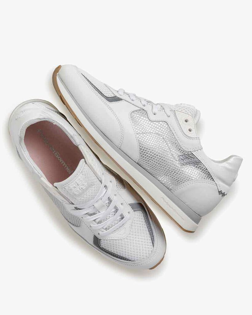 Sneaker calf leather white