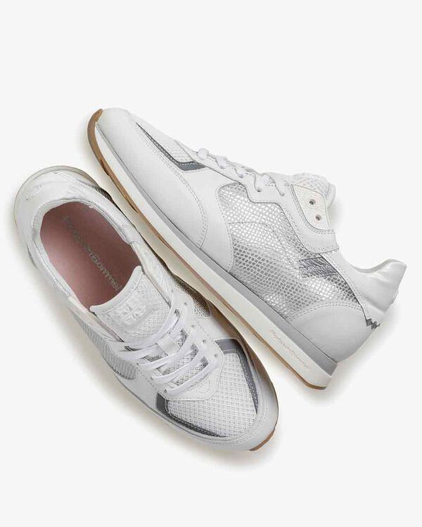 Sneaker calf leather white
