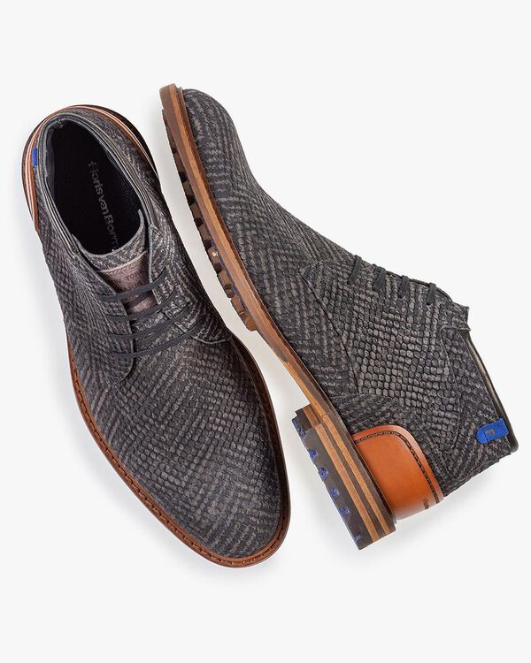 Crepi boot grey with print