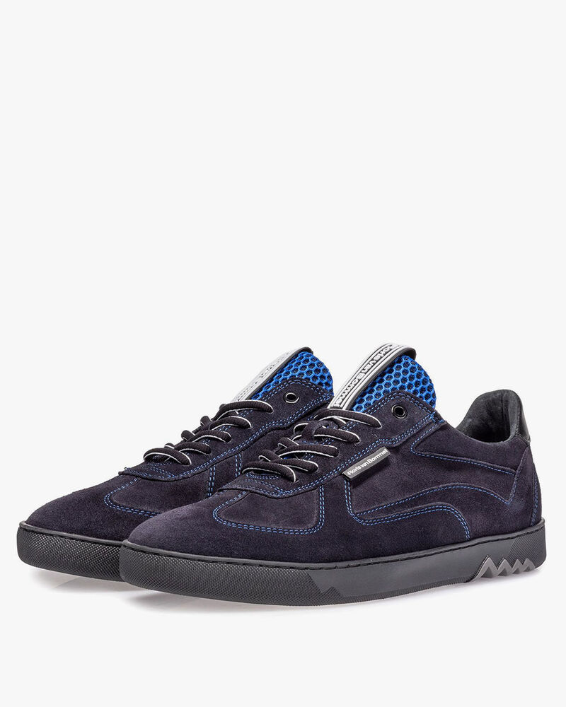 Sneaker suede leather dark blue