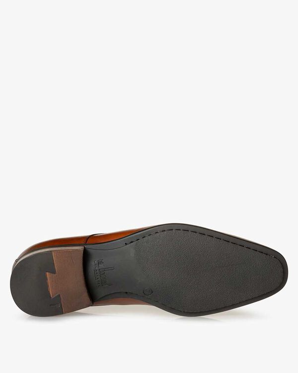 Lace shoe calf leather cognac