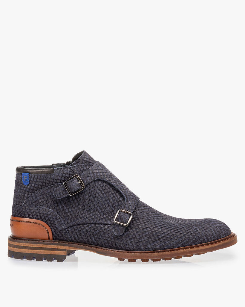 Boot blue with buckle