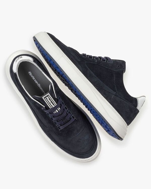 Sneaker suede leather dark blue