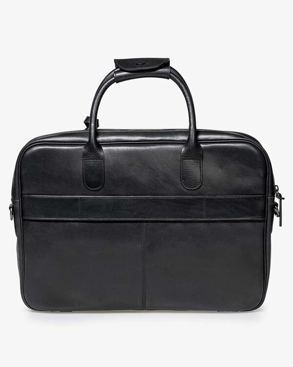 Office sleeve leather black