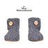 Kingdom of Wow home slippers dark grey
