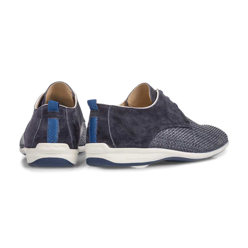 Blue braided lace shoe