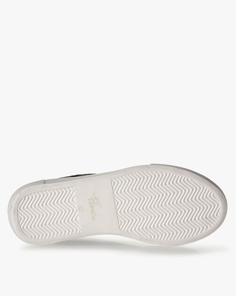 Sneaker printed leather black