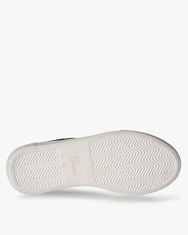 Sneaker printed leather black