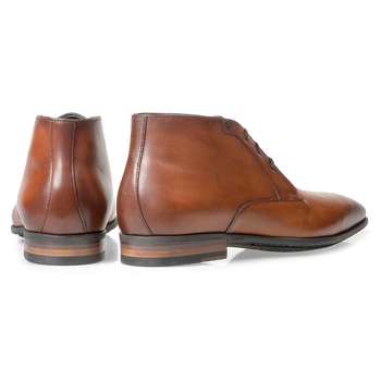 Cognac-coloured lace shoe
