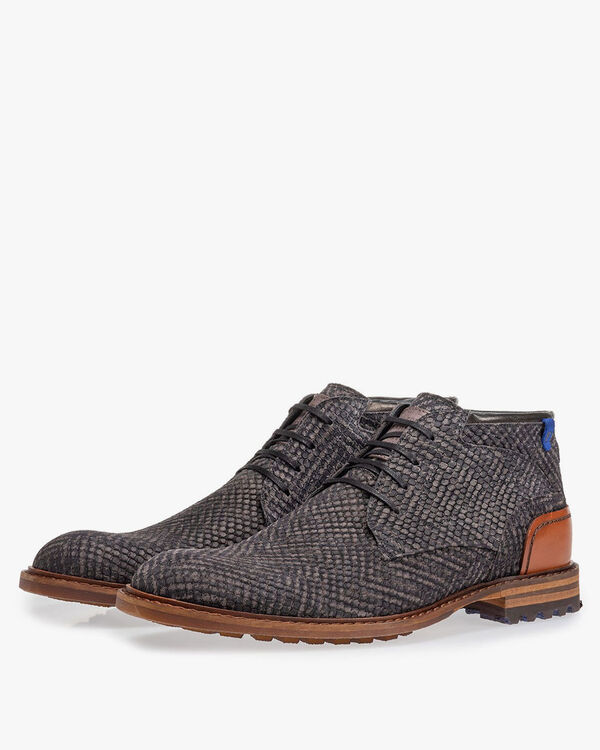 Crepi boot grey with print