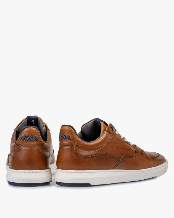 Sneaker cognac-coloured calf leather