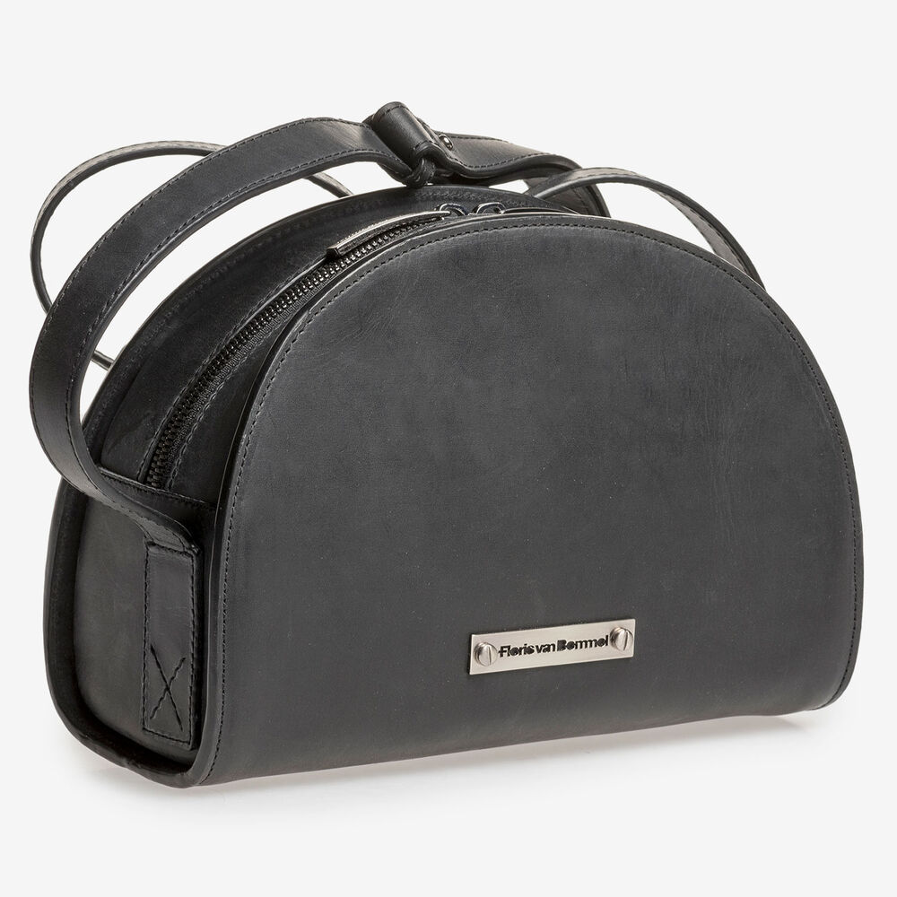 Black calf leather bag