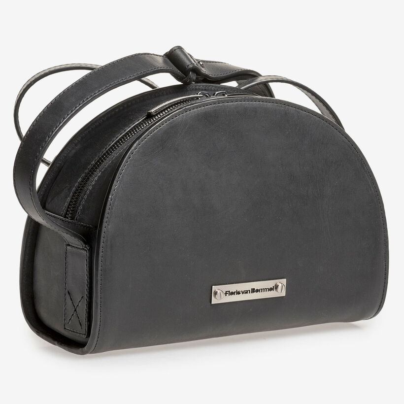 Black calf leather bag