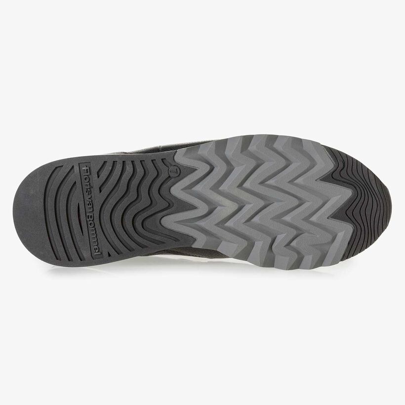 Premium blue printed metallic leather sneaker
